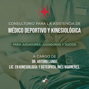 Consultorio para la asistencia médico deportivo y kinesiologica.